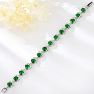 Show details for Small Cubic Zirconia Fashion Bracelet with Beautiful Craftmanship