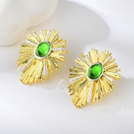 Picture of Irresistible Green Big Big Stud Earrings For Your Occasions