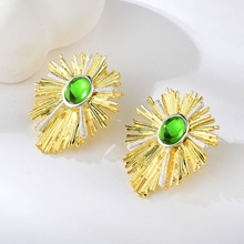 Show details for Irresistible Green Big Big Stud Earrings For Your Occasions