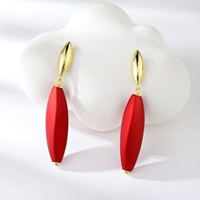 Show details for Zinc Alloy Artificial Crystal Dangle Earrings from Certified Factory