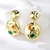 Picture of Unusual Big Gold Plated Dangle Earrings