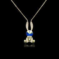 Show details for Zinc Alloy Swarovski Element Pendant Necklace in Exclusive Design