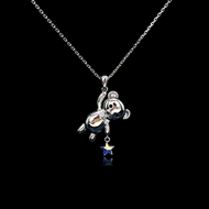Show details for Recommended Platinum Plated Small Pendant Necklace from Top Designer