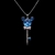Picture of Great Value Blue Swarovski Element Pendant Necklace with Full Guarantee