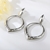 Picture of Good Quality Artificial Crystal White Dangle Earrings