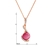 Picture of Hot Selling Pink Rose Gold Plated Pendant Necklace for Her