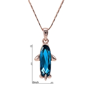 Picture of Best Artificial Crystal Blue Pendant Necklace