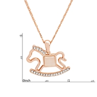 Picture of Designer Rose Gold Plated Zinc Alloy Pendant Necklace with No-Risk Return