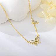 Show details for Eye-Catching White Gold Plated Pendant Necklace with Member Discount