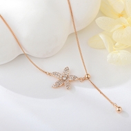 Show details for Inexpensive Rose Gold Plated Small Pendant Necklace with Member Discount
