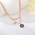 Picture of Sparkling Small Copper or Brass Pendant Necklace