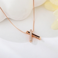 Show details for Eye-Catching White Cubic Zirconia Pendant Necklace with Member Discount