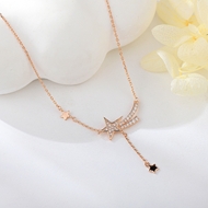 Show details for Fashionable Small Delicate Pendant Necklace