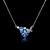 Picture of Designer Platinum Plated Blue Pendant Necklace with No-Risk Return