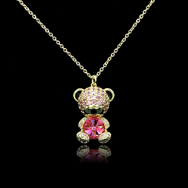 Picture of Sparkly Small Gold Plated Pendant Necklace