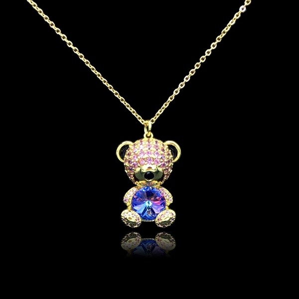 Picture of Zinc Alloy Colorful Pendant Necklace in Flattering Style