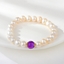 Show details for Eye-Catching Purple Copper or Brass Fashion Bracelet with Member Discount