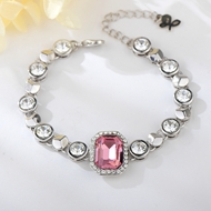 Show details for Affordable Zinc Alloy Pink Fashion Bracelet