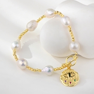 Picture of Good Quality fresh water pearl White Fashion Bracelet