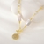Picture of Filigree Small fresh water pearl Short Chain Necklace