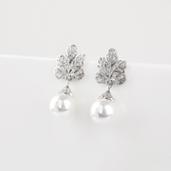 Picture of Inexpensive Platinum Plated White Dangle Earrings for Girlfriend