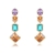 Picture of Trendy Colorful Gold Plated Dangle Earrings with No-Risk Refund