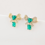 Picture of Luxury Green Dangle Earrings Factory Direct