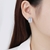Picture of Nickel Free Platinum Plated Copper or Brass Big Stud Earrings with No-Risk Refund