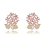 Show details for Top Cubic Zirconia Platinum Plated Big Stud Earrings