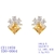 Picture of Wholesale Gold Plated Cubic Zirconia Big Stud Earrings with No-Risk Return