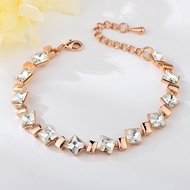 Show details for Classic Rose Gold Plated Fashion Bracelet Online Only