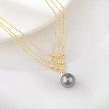 Show details for Most Popular shell pearl Big Short Statement Necklace