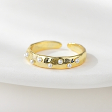 Show details for Attractive White Artificial Pearl Fashion Ring For Your Occasions