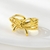 Picture of Eye-Catching Gold Plated Dubai Adjustable Ring with Member Discount