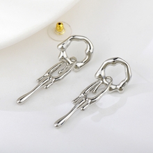 Show details for Purchase Platinum Plated Dubai Dangle Earrings Exclusive Online