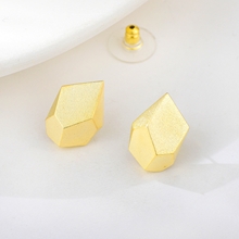 Show details for Copper or Brass Gold Plated Big Stud Earrings with Low MOQ