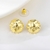 Picture of Hypoallergenic Gold Plated Big Big Stud Earrings Online