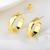 Picture of Copper or Brass Gold Plated Big Stud Earrings at Unbeatable Price