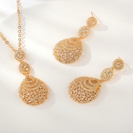 Show details for Distinctive White Luxury 2 Piece Jewelry Set with Low MOQ