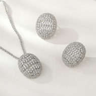 Show details for Luxury White 2 Piece Jewelry Set Online Only