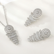 Show details for Need-Now White Luxury 2 Piece Jewelry Set from Editor Picks