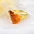 Picture of Designer Platinum Plated Artificial Crystal Ring with Low MOQ