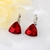 Picture of Copper or Brass Red Earrings at Unbeatable Price