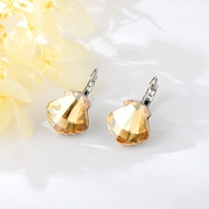 Show details for Good Quality Swarovski Element Yellow Hoop Earrings