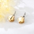 Picture of Good Quality Swarovski Element Yellow Hoop Earrings