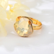 Show details for Medium Swarovski Element Adjustable Ring with Fast Delivery