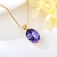 Show details for Great Value Purple Swarovski Element Pendant Necklace with Member Discount