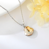 Show details for Bling Small Platinum Plated Pendant Necklace