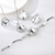 Picture of Zinc Alloy White 4 Piece Jewelry Set with SGS/ISO Certification