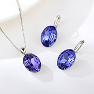 Show details for Zinc Alloy Swarovski Element 2 Piece Jewelry Set in Exclusive Design